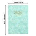 thumbnail image 3 of Holloyiver 2026 Pocket Planner Mini Weekly Planners,A7 Portable Weekly and Monthly Organizer with Elegant PU Cover,Daily Scheduling Notepad for Year and Birthdays, 3 of 4