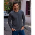 thumbnail image 4 of Playera Manga Larga Para Hombre Tela Termica Wafle Cr122, 4 of 8