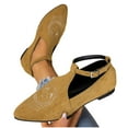thumbnail image 2 of Brown Ladies' Cultural Flats With Pointed Toe, Comfortable For Everyday And Special Occasions, 2 of 9