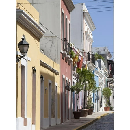 The Colonial Town, San Juan, Puerto Rico, West Indies, Caribbean, USA, Central America Print Wall Art By Angelo