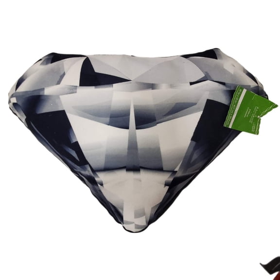 Heart-Shaped Color Pop Pillow - Black/White/Grey