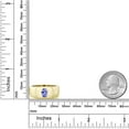 thumbnail image 4 of Gem Stone King Men's 18K Yellow Gold Plated Silver Blue Tanzanite Ring | 1.16 Cttw | Oval 8X6MM | Gemstone December Birthstone | Size 13, 4 of 4