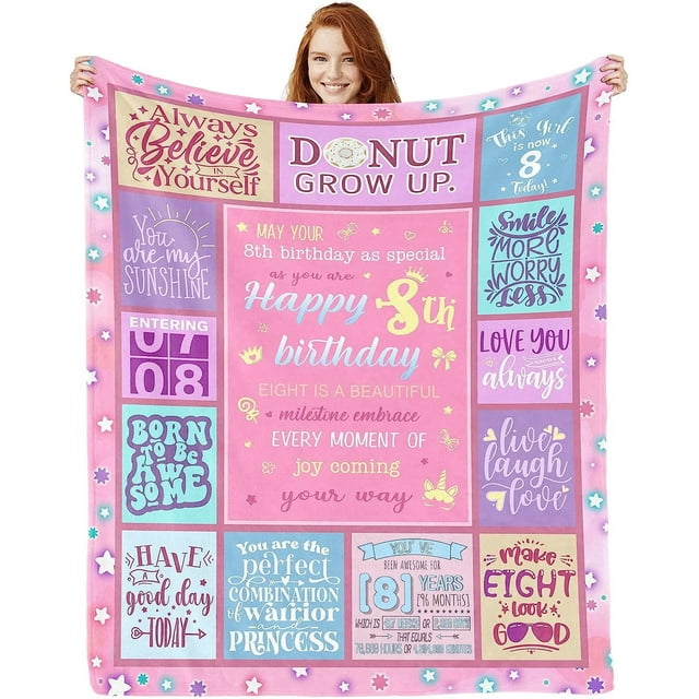 LHSHID Sweet 16 Gifts for Girls Blanket 16th Birthday Gifts for Girls Gifts for 16 Year Old Girl Teen Girl 16th Birthday Decorations for Girls Best Soft Throw Blanket 50x60in