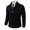 Black, variant on Aimik Mens Zipper Jackets Long Sleeve Hoodless Casual Outwear Coats