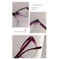 thumbnail image 6 of Cat Eye Reading Glasses for Women Blue Light Blocking Readers PC Frame Comfort Fit Magnification 1.0x, black, 6 of 8