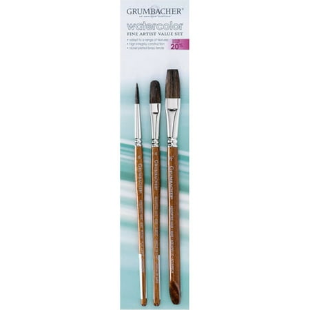 grumbacher brush set academy watercolor set 1 walmart com
