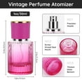thumbnail image 3 of Segbeauty 30ml Empty Vintage Glass Perfume Bottles, 1oz Cologne Spray Bottle, 4 Packs Refillable Atomizer for Essential Oil, 3 of 6