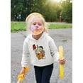 thumbnail image 2 of Funny Unicorn Donut Ii Hoodie Toddler -Image by Shutterstock,  2 Toddler, 2 of 4