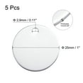 thumbnail image 2 of Uxcell Metal Round Stamping Blank DIY Label Aluminum Tags for Craft, Pendant Decoration Silver Tone 5Pcs, 2 of 6