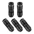 thumbnail image 1 of Uxcell 5 Pcs Accesorios de Conexión Rápida Reductores de 5/32" OD de Tubo x 1/4" OD de Tubo Recto Conector Neumático, Negro, 1 of 7