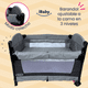 thumbnail image 4 of Cuna Corral Mecedora Y Colecho 4en1 Para Bebés Tuscani Ibaby negro, 4 of 10
