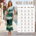 thumbnail image 5 of Psesaysky Couple Matching Outfit Green Marble Print Hawaiian Luau Clothes,Summer Short Sleeve Pencil Mesh Dress for Women or Mens Shirts Paisley Tops Beach Vacation Wedding Clothes,S-3XL, 5 of 6