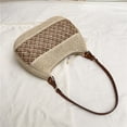 thumbnail image 5 of Yucurem Large Capacity Straw Crossbody Shoulder Bag, Handmade Woven Underarm Bags for Summer Travel Beach Vacation (White), 5 of 9