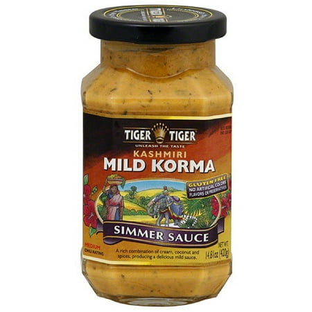 Tiger Tiger Kashmiri Mild Korma Sauce, 14.81 oz, (Pack of 6)