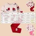 thumbnail image 4 of Wonitaaizi Baby Girl Clothes Toddler Fall Winter Outfits Girl Sweatshirt Pants Set 2Pcs Clothing Sets (2-3 Years,Red), 4 of 7