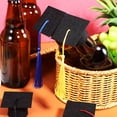 thumbnail image 6 of BESTYASH 4 Pcs Graduation Cap Ornament Black Felt Grad Cap Decor for Graduates, 6 of 8