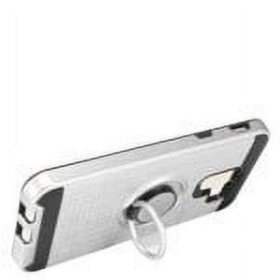 GSA Brushed Hybrid Case Ring Stand For Samsung Galaxy A6 & A600 Silver