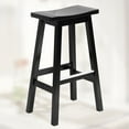 thumbnail image 4 of YRLLENSDAN Counter Height Bar Stools Set of 2, 30 Inch Backless Barstools 2 Set Wooden Farmhouse Kitchen Counter Stools for Kitchen Counter, Black, 4 of 7