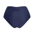 thumbnail image 7 of HOWPAY Women Bikini Bottoms Tummy Control Basic Swim Shorts with Full Coverage High Waisted Solid Color Stretchy Beach Pool Swimsuit Bottoms Navy XL, 7 of 7