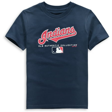 Indians Authentic Mini - cleveland indians youth team drive on-field authentic t-shirt - navy