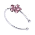 thumbnail image 1 of Fiudx Aro para La Nariz, Elegante Aro de Flor de Cristal, Delicado Pasador de Plata, Elegante Accesorio para Piercing, Regalo para Mujeres y Niñas, Perfecto para Uso Diario, Diseño Artesanal., 1 of 2