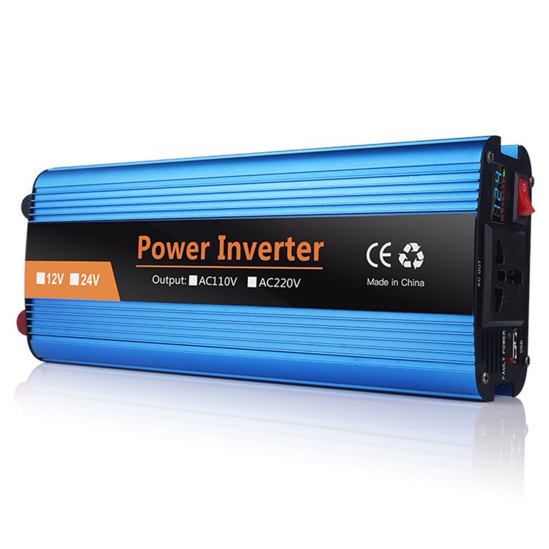 4000W Pure Sine Wave Inverter 24V to 220V DC to AC with LED Display Remote  Controller for Truck RV Home Solar System For RVs & Campers For Truck,Car –  LVYUAN