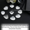 thumbnail image 5 of Clear Quartz Stone Heart - Pack of 10 Crystal Heart Stones, 5 of 5