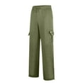 thumbnail image 5 of Wide Leg Cargo Sweatpants For Men Soft Stretchy Fabric Adjustable Drawstring Multi Pockets Athletic Casual Joggers Pants, 5 of 8