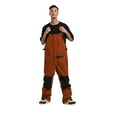 thumbnail image 2 of Xfvqtps Men Snow Pants Ski Bibs Snowboarding Multiple Pockets Adjustable Straps Thermal Warm Waterproof Winter Overalls Brown, 2 of 8