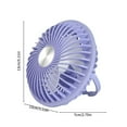 thumbnail image 3 of ChicYu USB Rechargeable Fan Multi Function Silent Desktop Hanging Small Ceiling Fan Cool Device Adjustable Airflow System Compact Installation Versatile Mounting, 3 of 5
