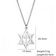 thumbnail image 5 of Star of David Necklace for Women Hexagram Pendant Necklace Amulet Symbo Jewish Israel Religious David Jewelry Gift Women, 5 of 12
