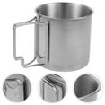 thumbnail image 4 of MRLESS Outdoors Water Cup Stainless Steel Drinking Cup Shatter-proof Metal Coffee Mug Camping Cup, 4 of 7