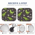thumbnail image 6 of Balery Dinosaur Skeleton Sun Shield 2 Pack For Car Front Windows Foldable Sun Visor Protector Blocks Max Uv Rays And Keeps Your Vehicle Cool For Most Sedans Suv Truck, 6 of 7
