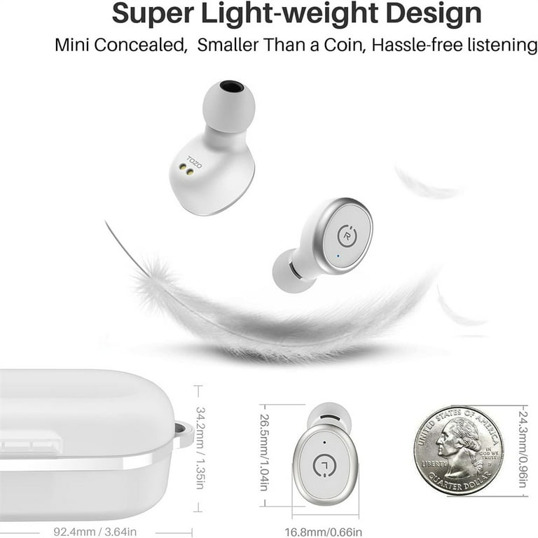 Bluetooth 5.3 Wireless Earbuds TOZO T10 Wireless Charging Case IPX8