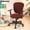 Coffee, variant on Fancy Office Chair Covers Stretch Washable Computer Chair Slipcovers for Universal Rotating Chair Gray