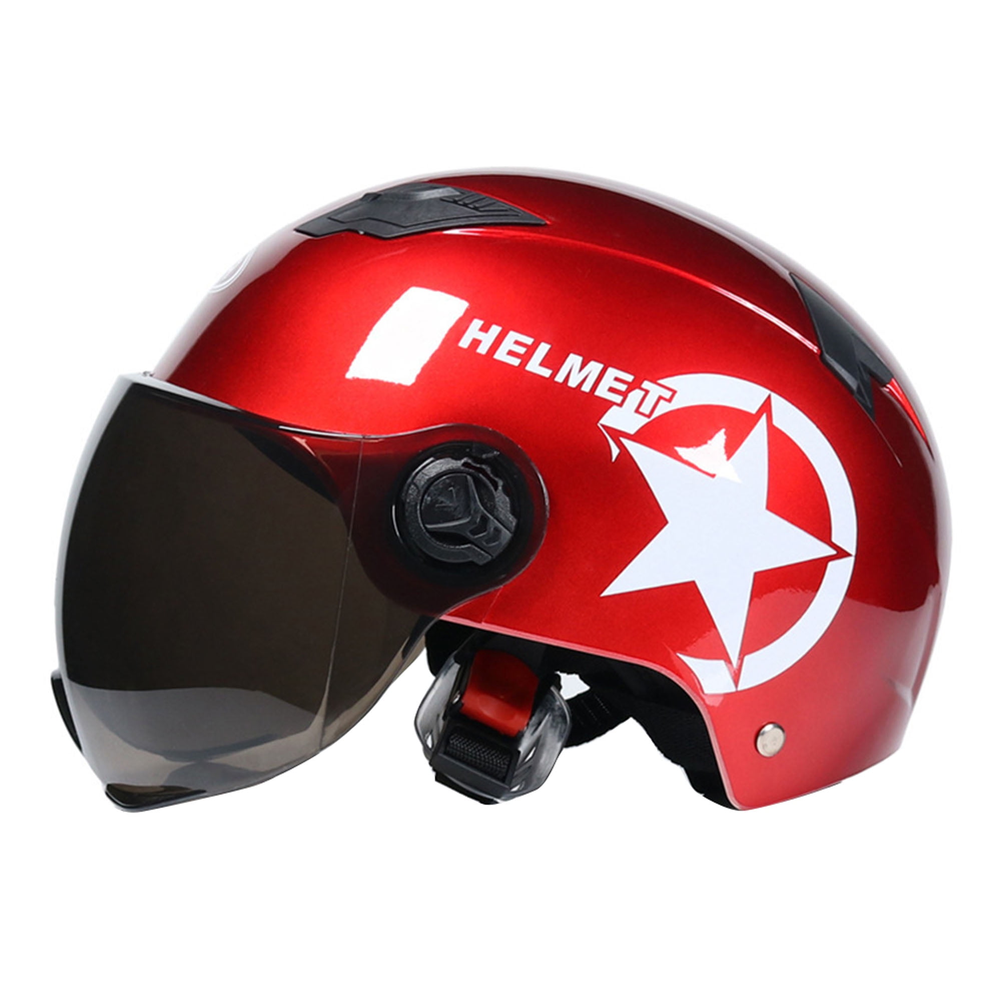 Motorcycle Helmet Scooter Bike Open Face Half Anti-UV Safety Motocross Helmets