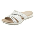 thumbnail image 1 of Women's Orthopedic Slide Sandals Arch Support Hollow Out Soft Sole Non Slip Work Shoes with Adjustable Strap White Size 8, 1 of 1