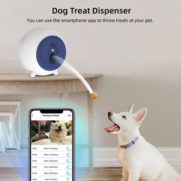 Smart WiFi APP Dog Camera Pet Food Treat Feeder Dispenser 2 Way