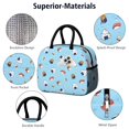 thumbnail image 4 of Lunch Bag Lunch Box for Women Reusable Insulated Lunch Bags,Water-Resistant Sushi Print Cooler Lunch Tote Bag, Large Capacity for Work Travel Picnic, 4 of 6