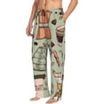 thumbnail image 2 of Easygdp Coffee Makers Macaroons Chocolate Men's Pajama Pant, Sleep Elastic Waistband Lounge Pants - XX-Large, 2 of 9