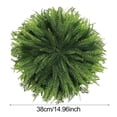 thumbnail image 4 of Deyuer Faux Cedar Placemat Dense Branches Reusable Heat-resistant Holiday Thanksgiving Christmas Party Table Decoration Round Greenery Placemat.38cm, 4 of 8