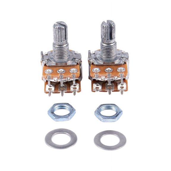 2 * B50K 50K Ohm 6 Terminals Dual Linear Taper Potentiometers