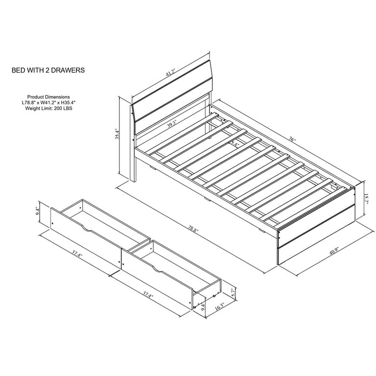 Amazon.com: YUSENHEEI 4 Inch Full Size Bed Frame, Heavy Duty