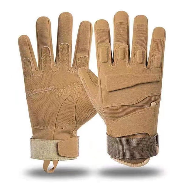 Guantes tácticos para hombres y mujeres protección deportiva al aire libre montar escalada en roca antideslizante muñeca guantes de dedo completo
