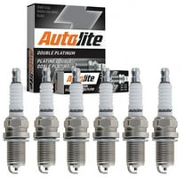 6 pc Autolite Double Platinum Spark Plugs compatible with Dodge Ram 1500 3.7L 3.9L V6 1997-2010