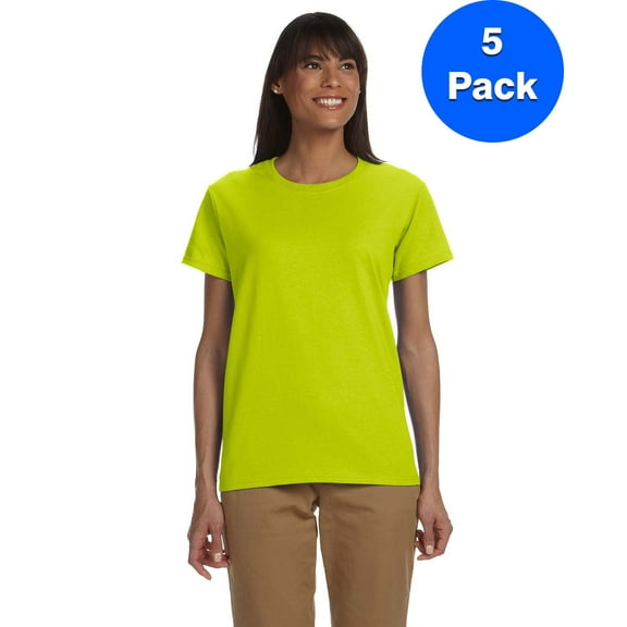 Womens 6.1 oz. Ultra Cotton T-Shirt 5 Pack