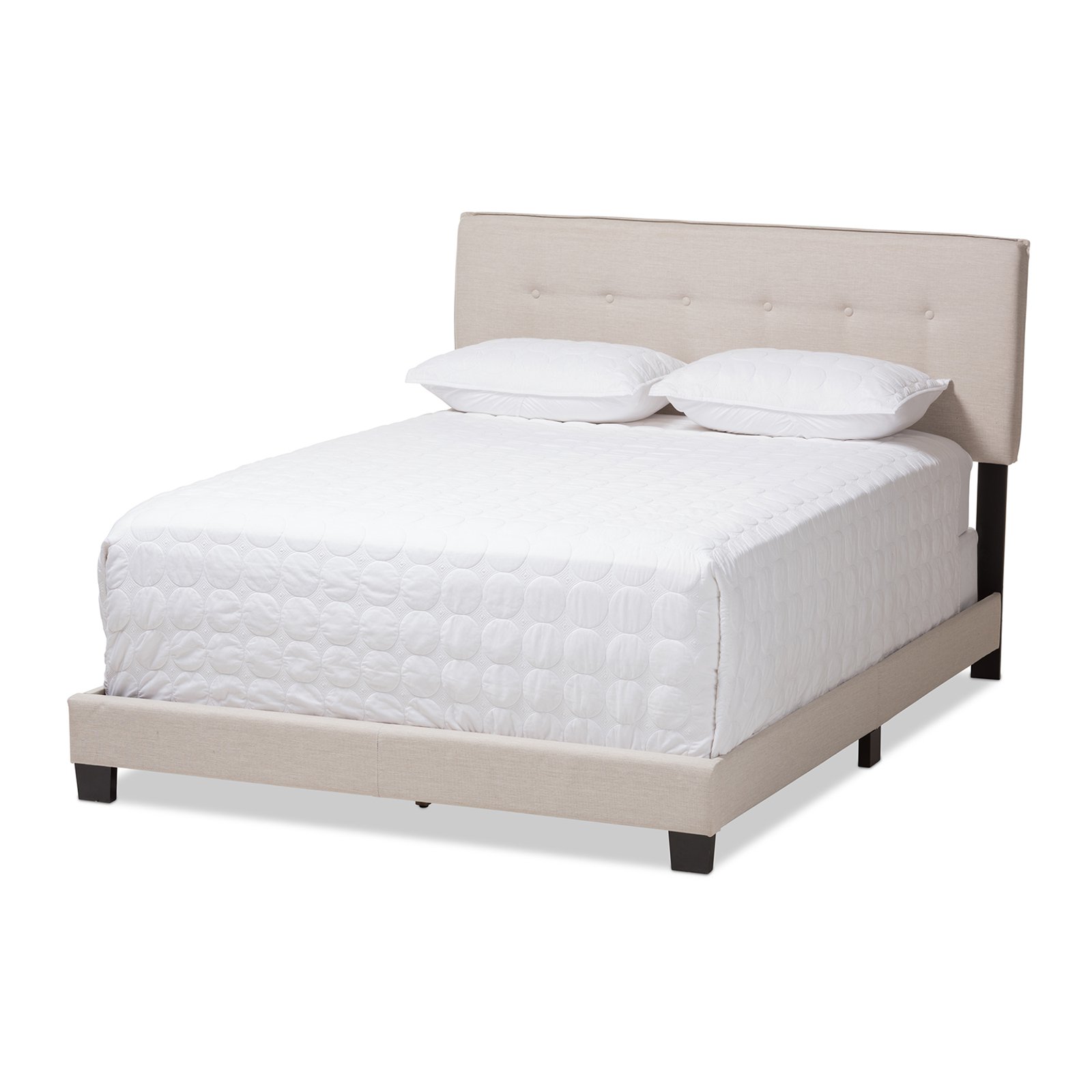 Baxton Studio Audrey Modern and Contemporary Upholstered Bed, Multiple Sizes, Multiple Colors - image 2 of 10