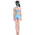 thumbnail image 3 of Girls Mermaid Tail with for Swimming, 4pcs Mermaid Swimsuit Bikini Set, 3 of 7