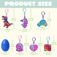 thumbnail image 6 of Joyfy 24 Pack Prefilled Easter Eggs with Toys,Easter Eggs Filled with Pop Keychain Fidget Stress Relief Squeeze Bubble for Easter Basket Stuffers and Classroom Exchange Party Favors, 6 of 9