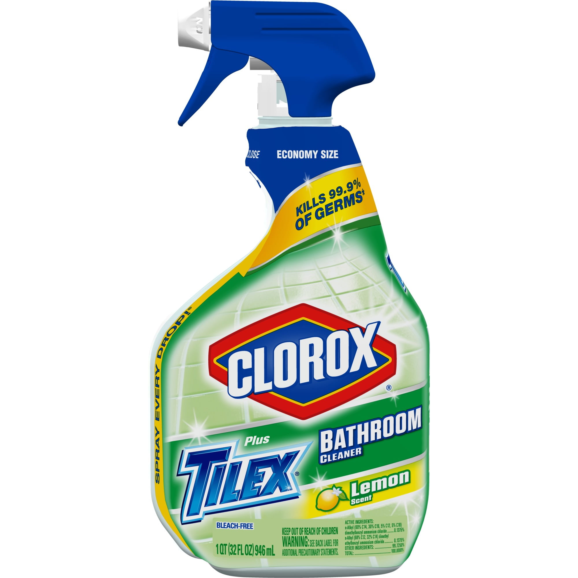 Clorox Plus Tilex Bathroom Cleaner, Spray Bottle, Lemon